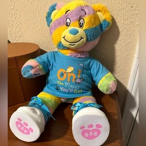 Dr. Seuss Limited‎ Edition Build-A-Bear Plush Bear 18" Stripe Shirt and Shoes